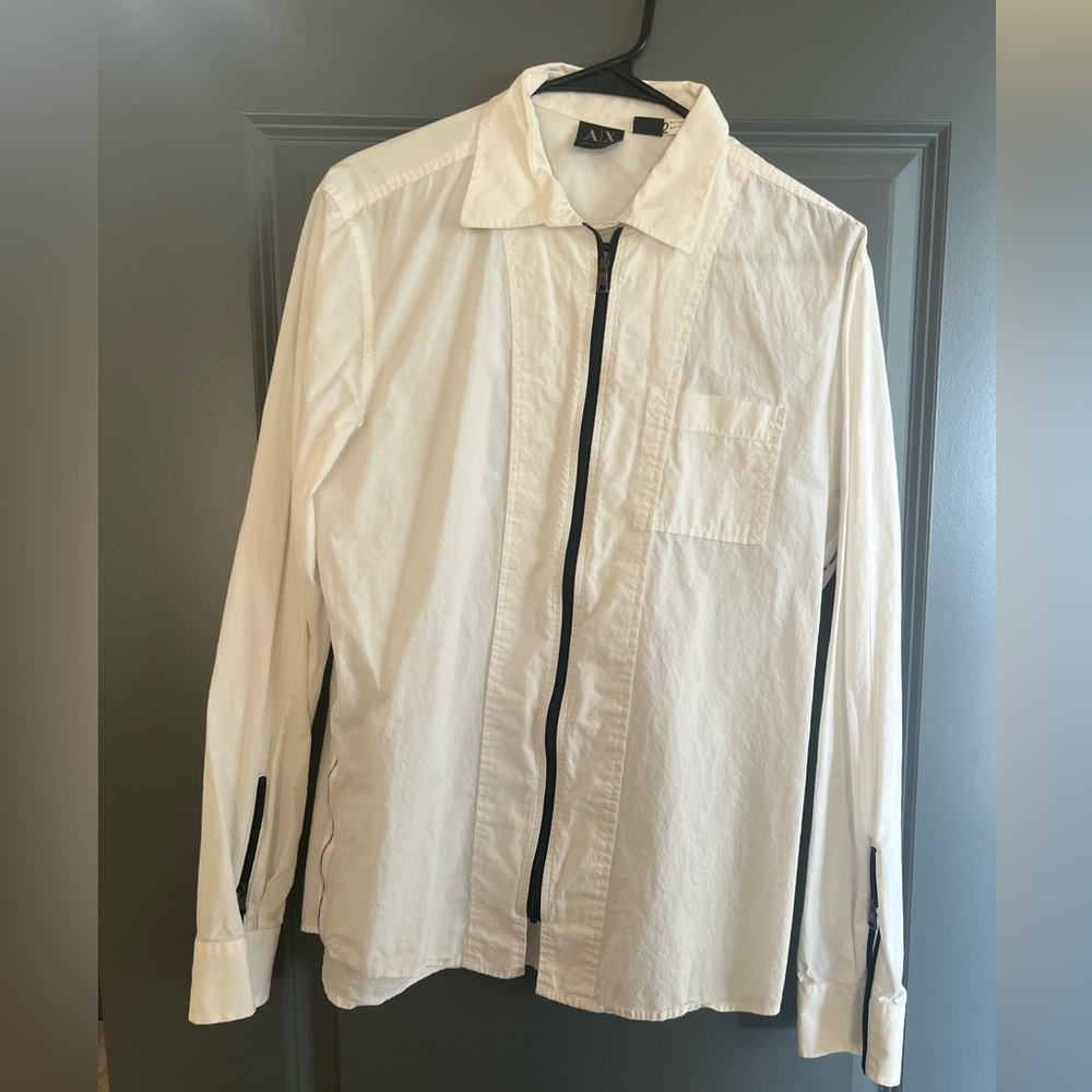 Men’s large zipper down long sleeve